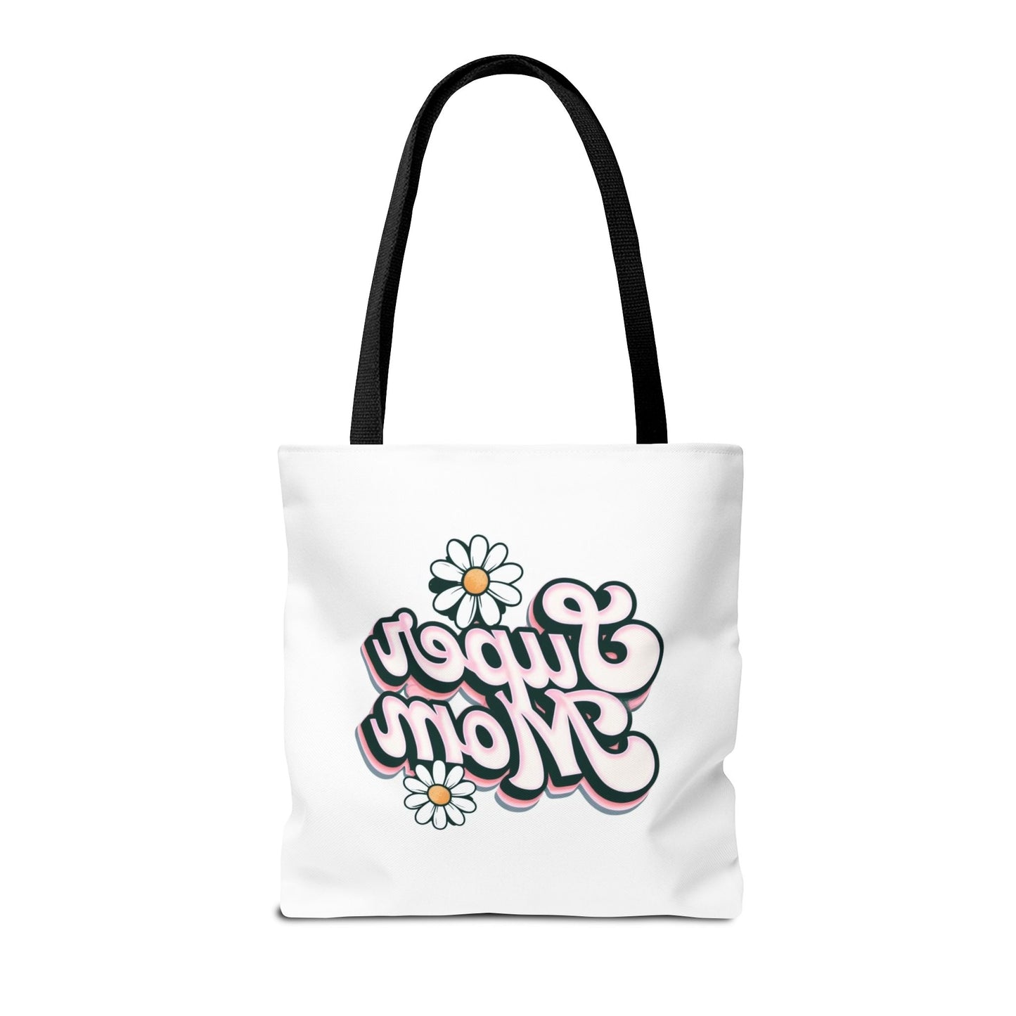 Super Mom Tote Bag - Floral Gift for Mothers Day, Shopping Bag, Eco-Friendly, Everyday Use, Mother's Day Gift, Mom Life