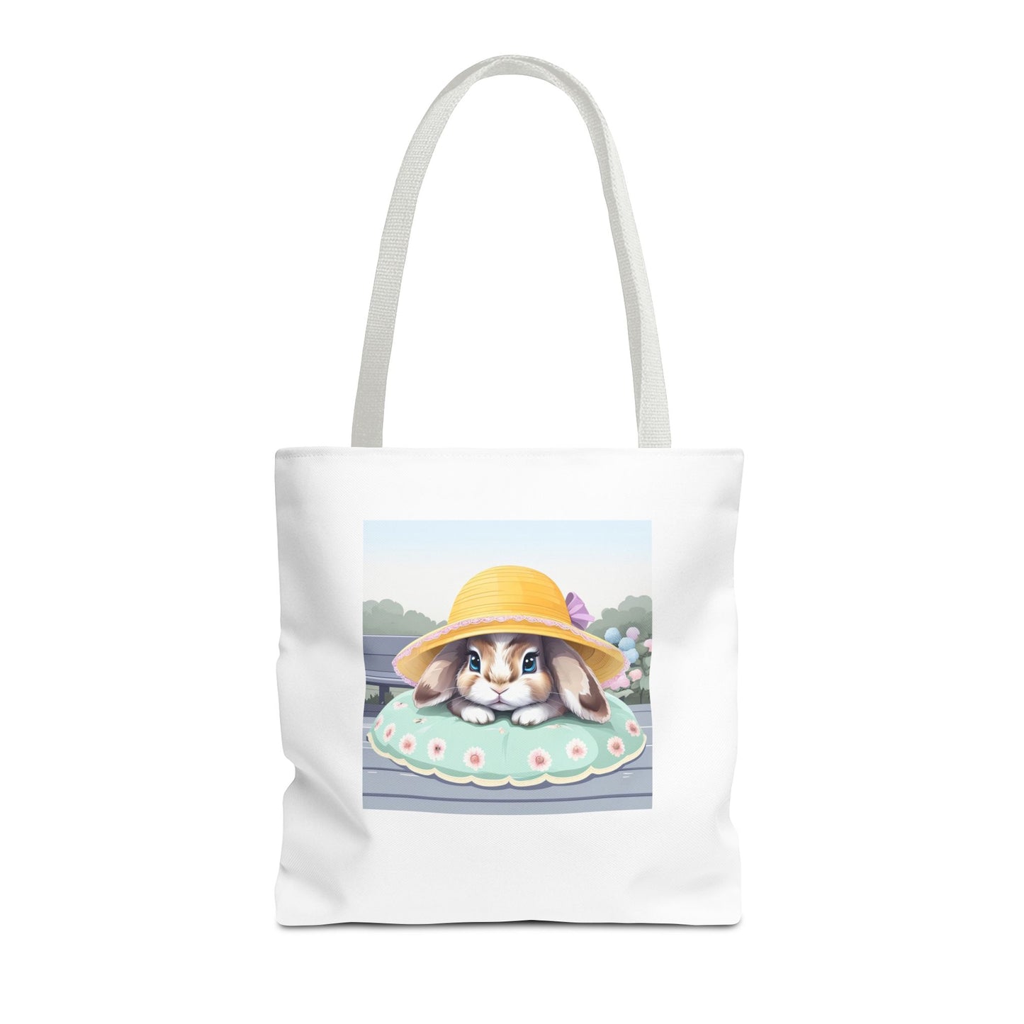 Charming Bunny Tote Bag, Cute Rabbit Lover Gift, Spring Accessory, Easter Tote, Eco-Friendly Shopping Bag