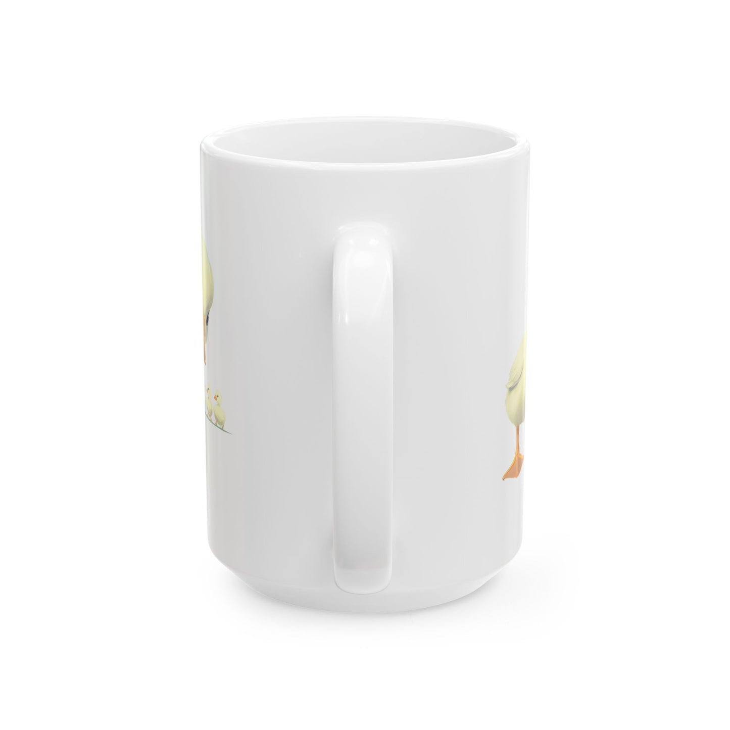 Cute Duck Family Ceramic Mug, Adorable Gift for Moms, Nature Lover Coffee Cup, Spring Decor, Birthday Present for Friends