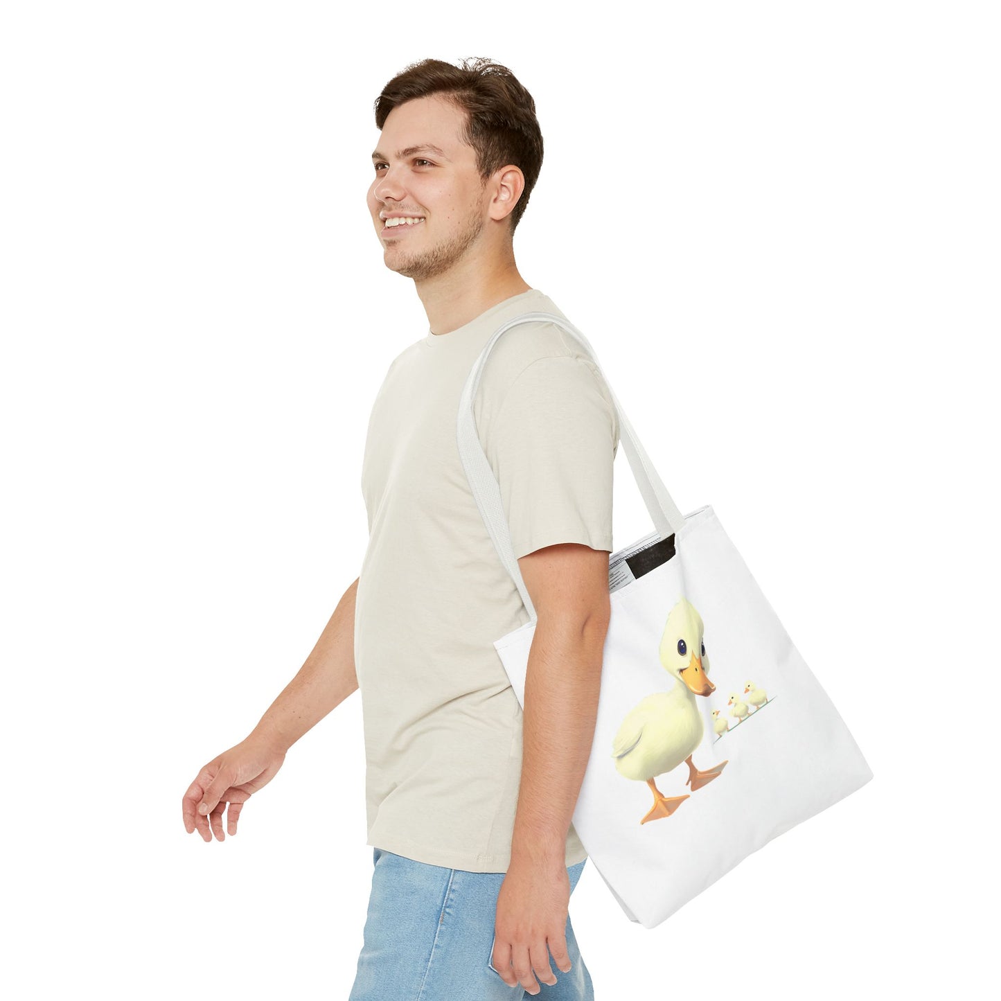 Adorable Duck Family Tote Bag, Cute Animal Lover Gift, Eco-Friendly Shopping Bag, Spring Gift, Easter Tote