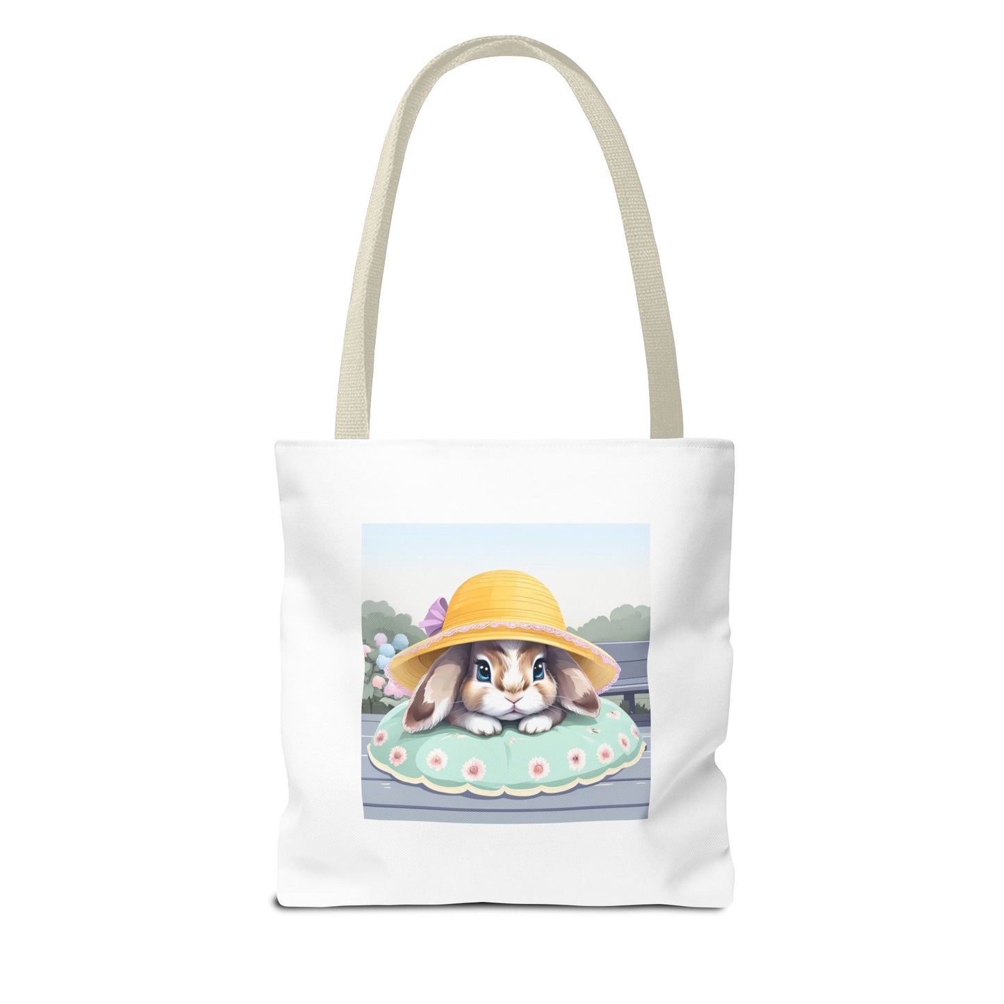 Charming Bunny Tote Bag, Cute Rabbit Lover Gift, Spring Accessory, Easter Tote, Eco-Friendly Shopping Bag