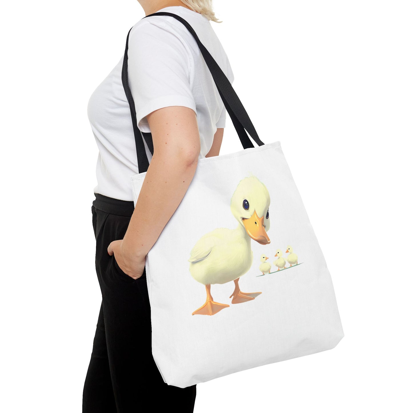 Adorable Duck Family Tote Bag, Cute Animal Lover Gift, Eco-Friendly Shopping Bag, Spring Gift, Easter Tote