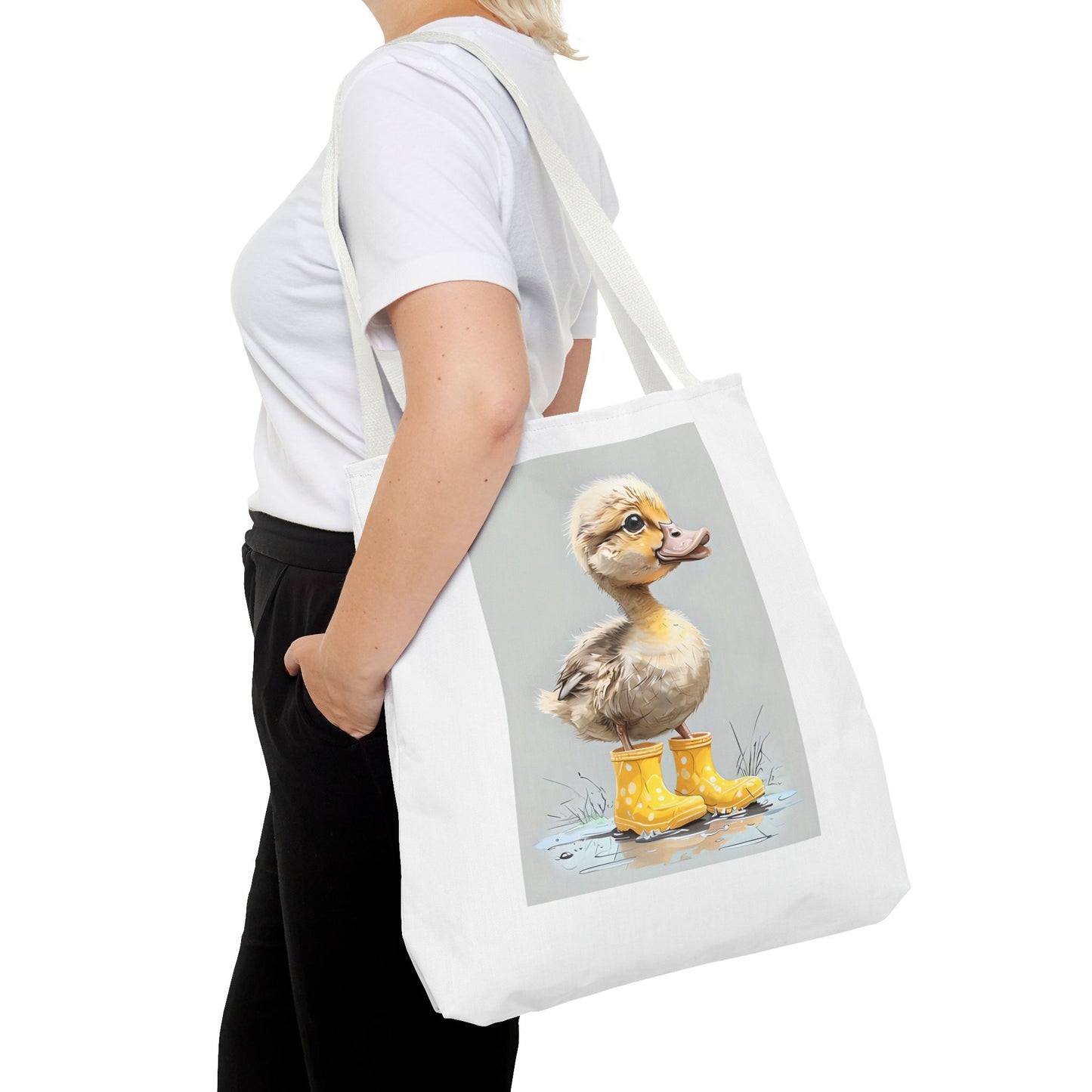 Adorable Duckling Tote Bag - Cute Animal Lover Gift, Eco-Friendly Shopping Bag, Springtime Accessory, Easter gift, Fun Gift Idea