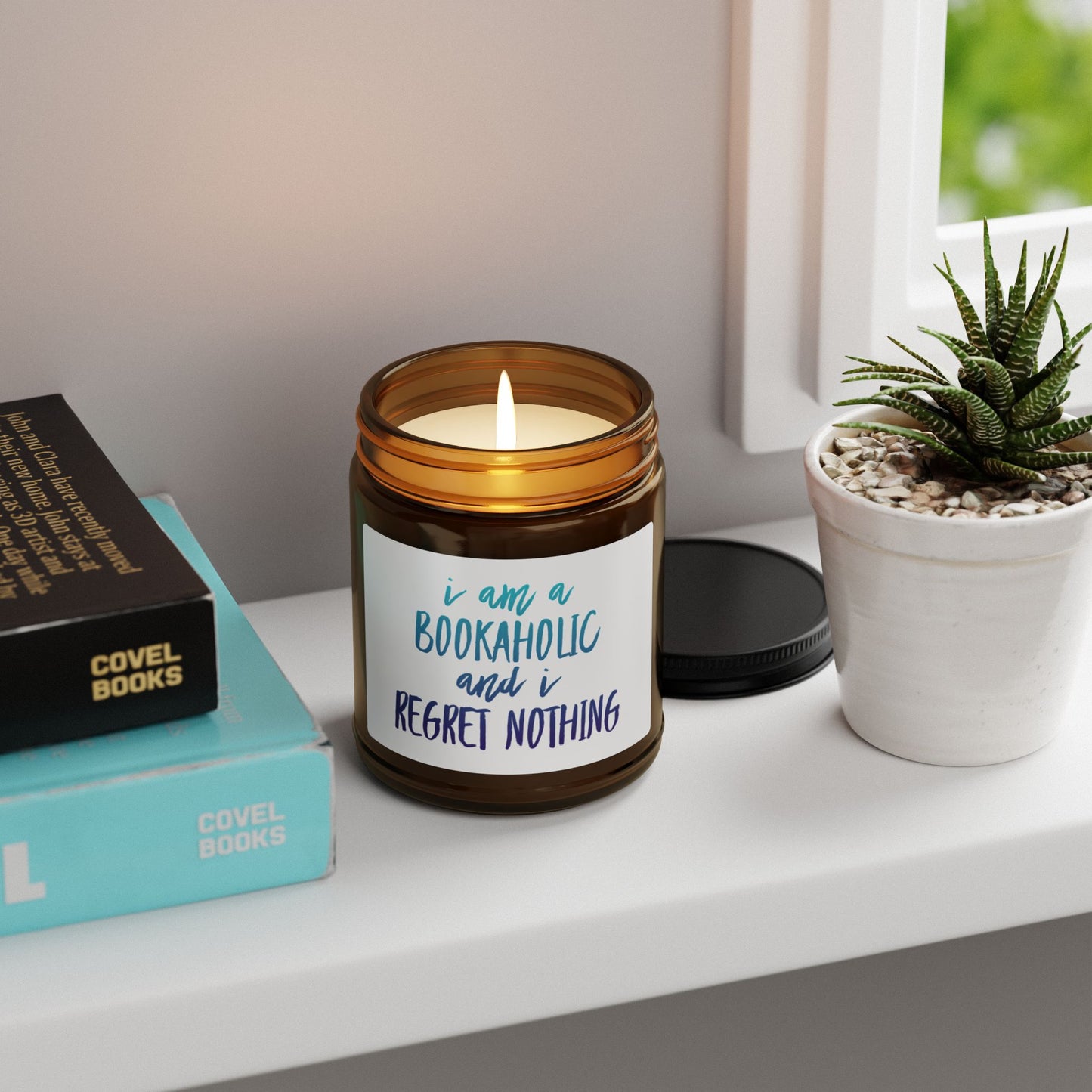 Bookaholic Candle, Funny Book Lover Gift, Bookish Home Decor, Reading Candle, Reader Gift, Bibliophile Candle, Cozy Reading Candle