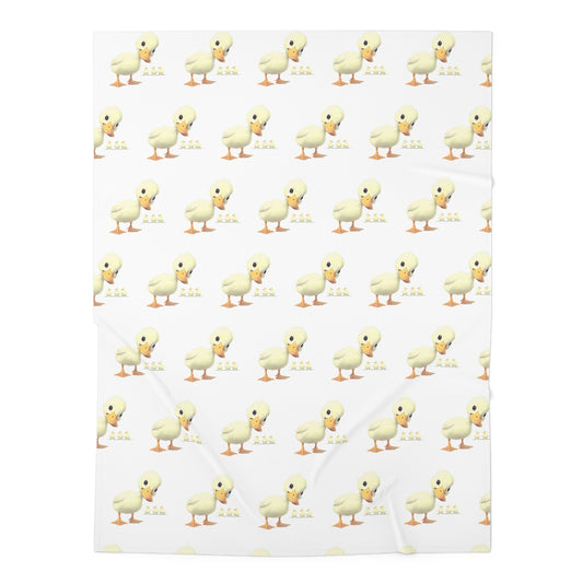 Adorable Duck Baby Swaddle Blanket, Soft Infant Wrap, New Mom Gift, Nursery Decor, Baby Shower Present, Fun and Cozy