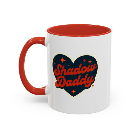 Shadow Daddy Accent Coffee Mug - Perfect for Dads, Gifts for Him, Unique Coffee Cups, Father's Day, Fun Kitchen Decor, Fun Drinkware
