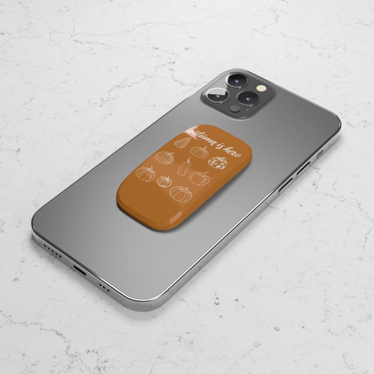 Autumn Phone Grip, Fall Pumpkin Grip, Autumn Is Here Grip, Pumpkin Cell Grip, Seasonal Phone Grip, Fall Phone Accessory, Pumpkin Gift