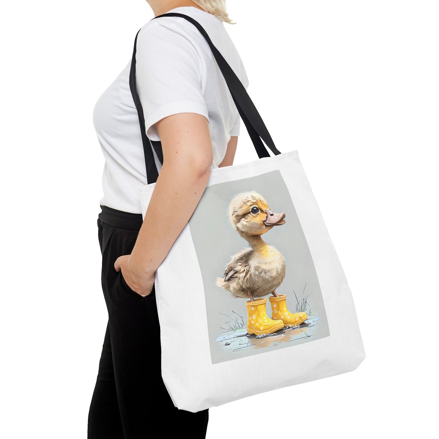 Adorable Duckling Tote Bag - Cute Animal Lover Gift, Eco-Friendly Shopping Bag, Springtime Accessory, Easter gift, Fun Gift Idea