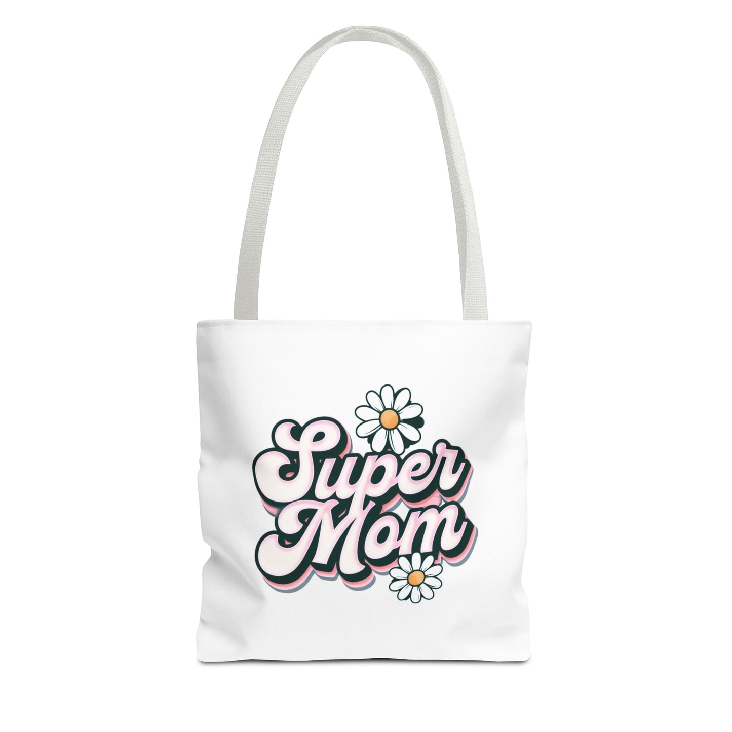 Super Mom Tote Bag - Floral Gift for Mothers Day, Shopping Bag, Eco-Friendly, Everyday Use, Mother's Day Gift, Mom Life
