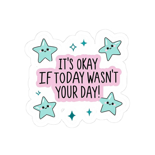 Motivational Pastel Star Sticker – Positive Quote Vinyl Decal