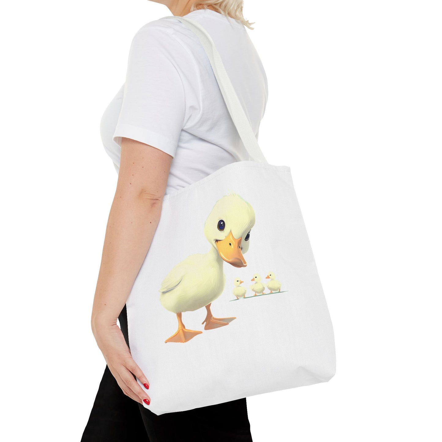 Adorable Duck Family Tote Bag, Cute Animal Lover Gift, Eco-Friendly Shopping Bag, Spring Gift, Easter Tote