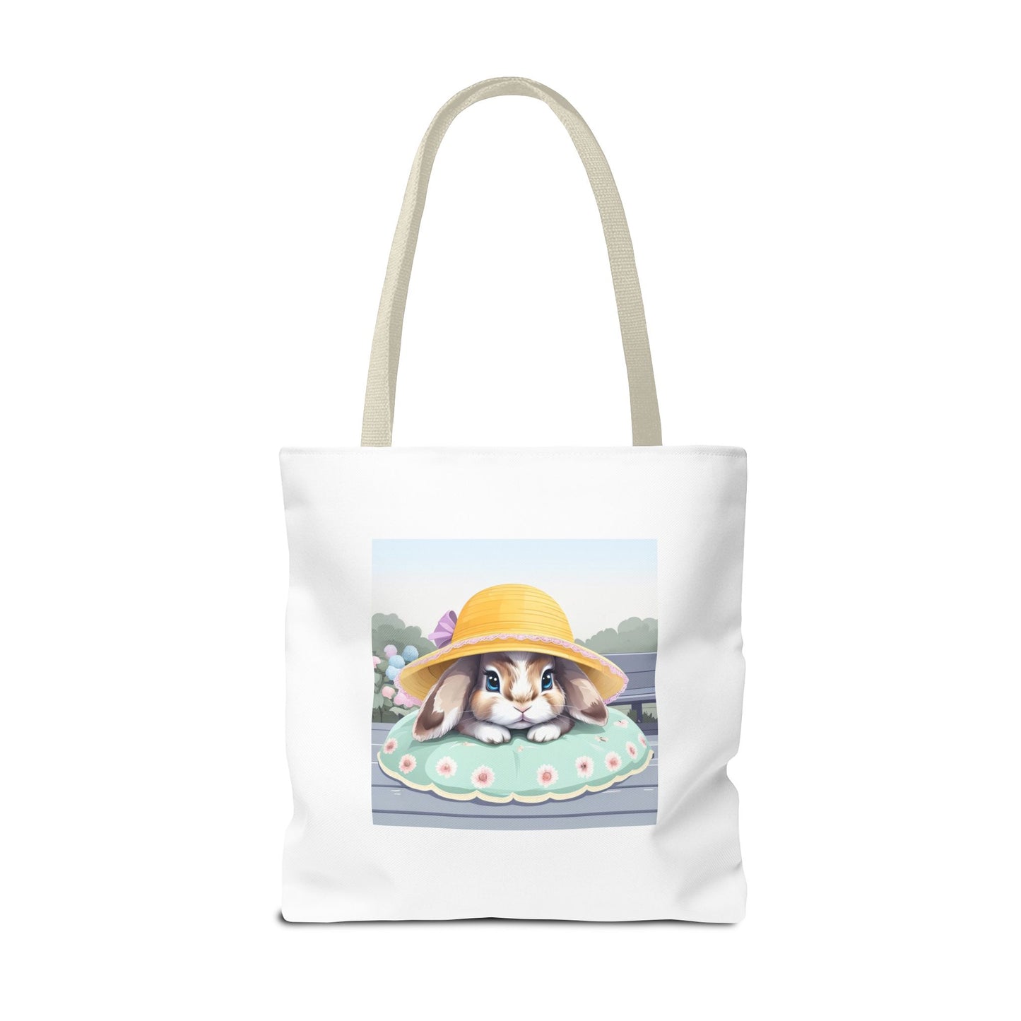 Charming Bunny Tote Bag, Cute Rabbit Lover Gift, Spring Accessory, Easter Tote, Eco-Friendly Shopping Bag