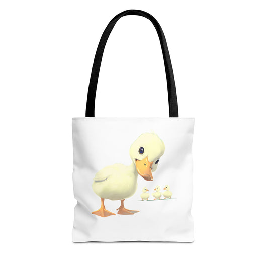 Adorable Duck Family Tote Bag, Cute Animal Lover Gift, Eco-Friendly Shopping Bag, Spring Gift, Easter Tote