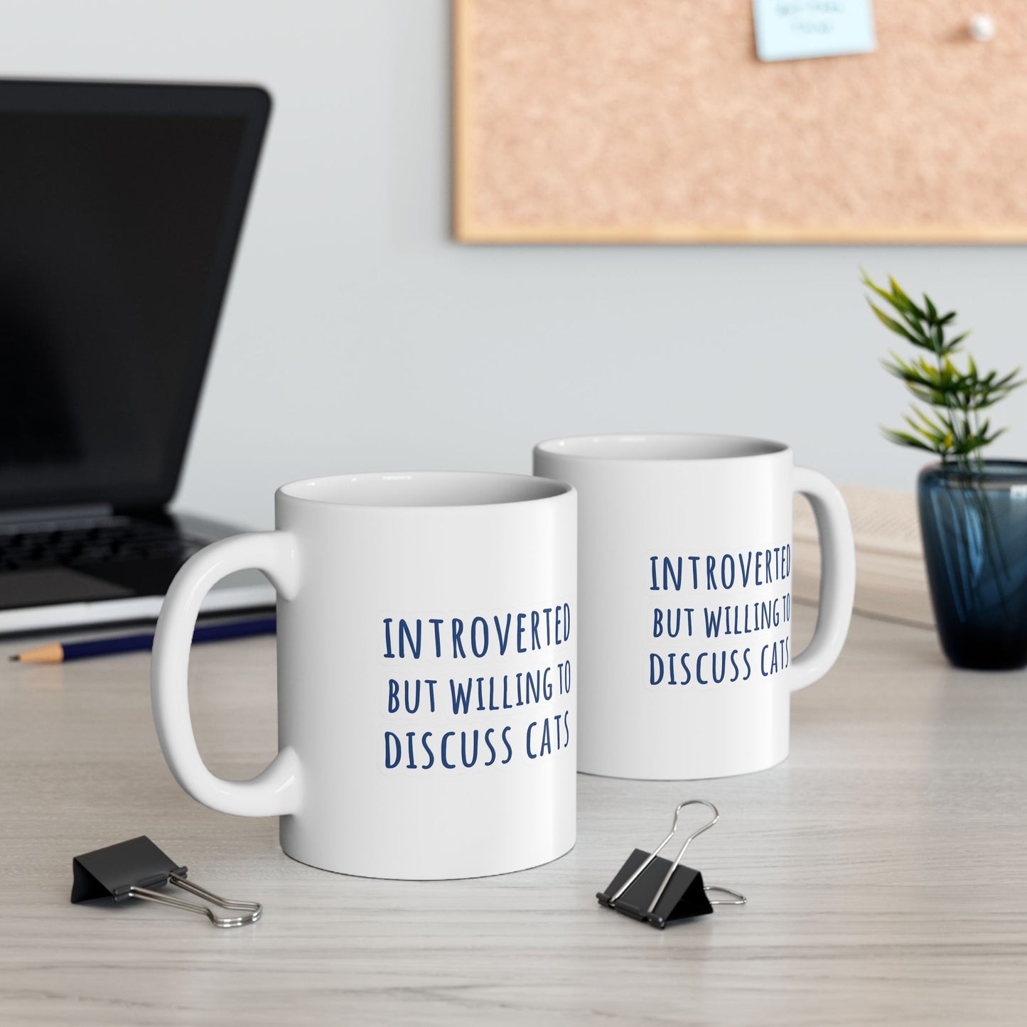 Introverted But Willing To Discuss Cats Mug