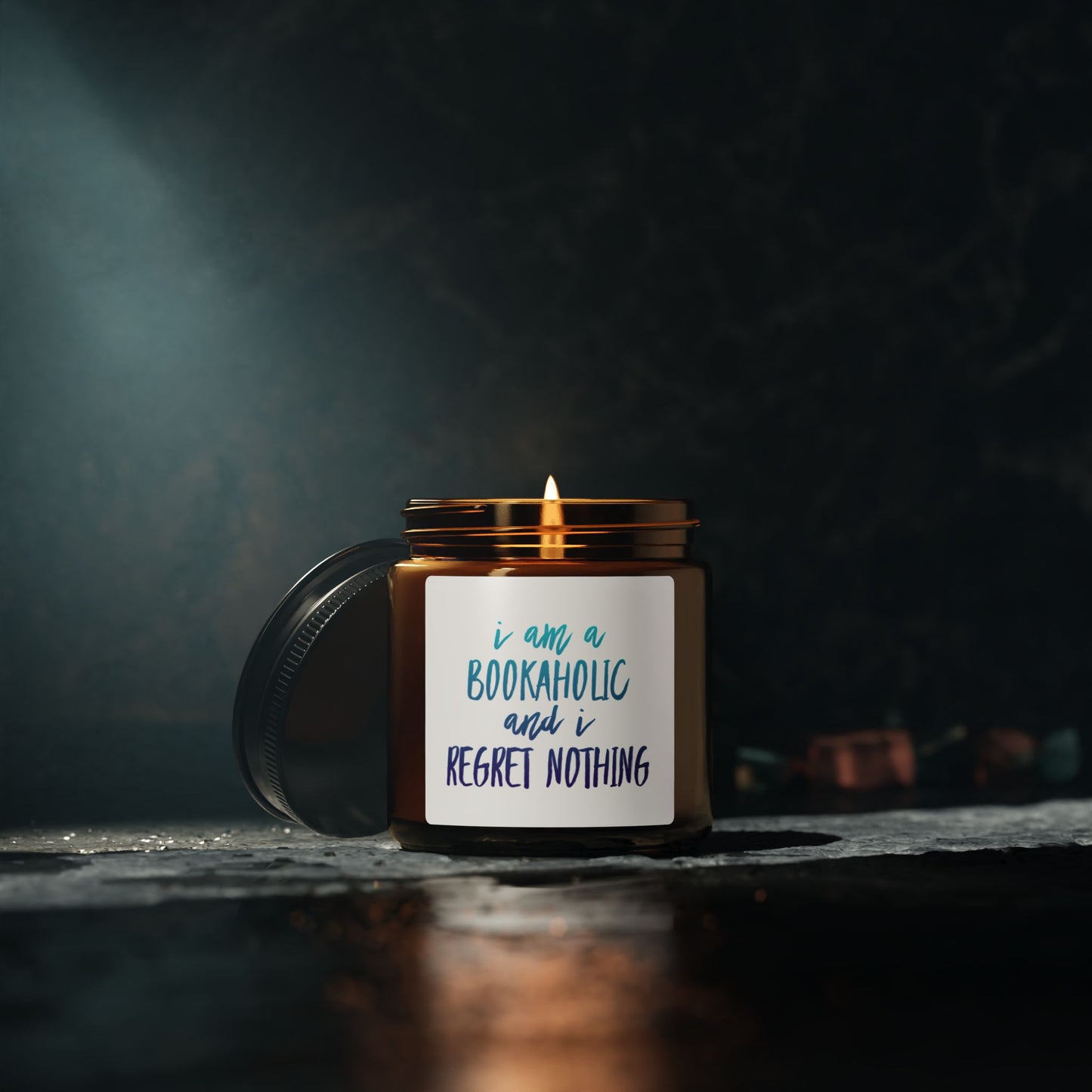 Bookaholic Candle, Funny Book Lover Gift, Bookish Home Decor, Reading Candle, Reader Gift, Bibliophile Candle, Cozy Reading Candle