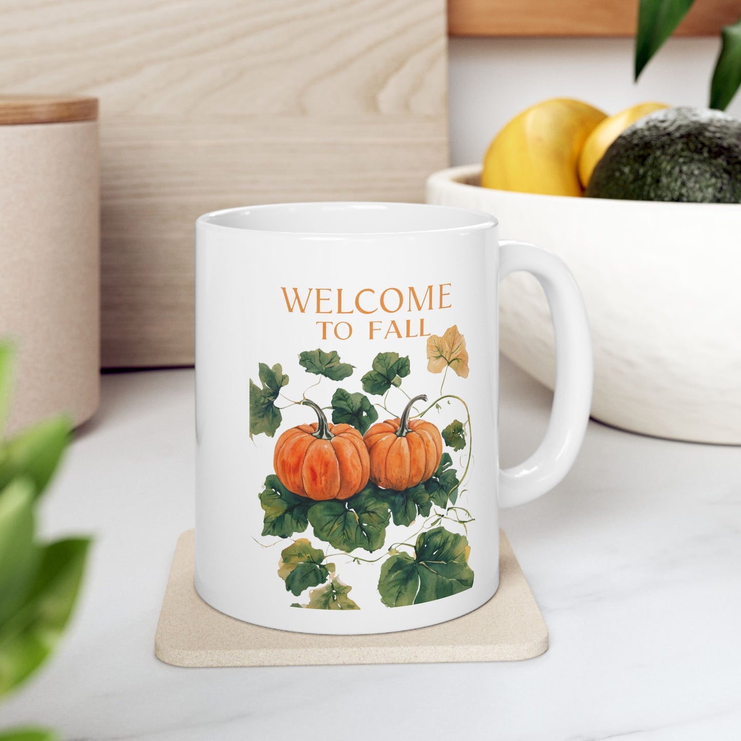 Welcome to Fall Pumpkin Coffee Mug