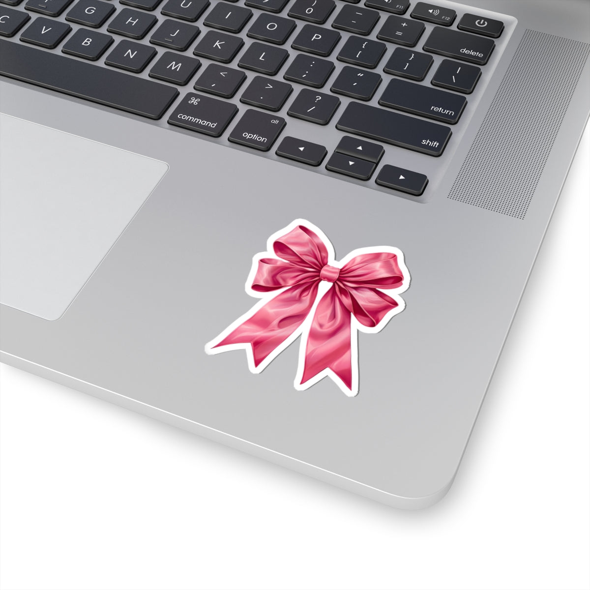 Elegant Pink Bow Kiss-Cut Stickers, Cute Decorative Stickers, Gift Wrapping Accessories, Planner Stickers, Pink Ribbon Decor