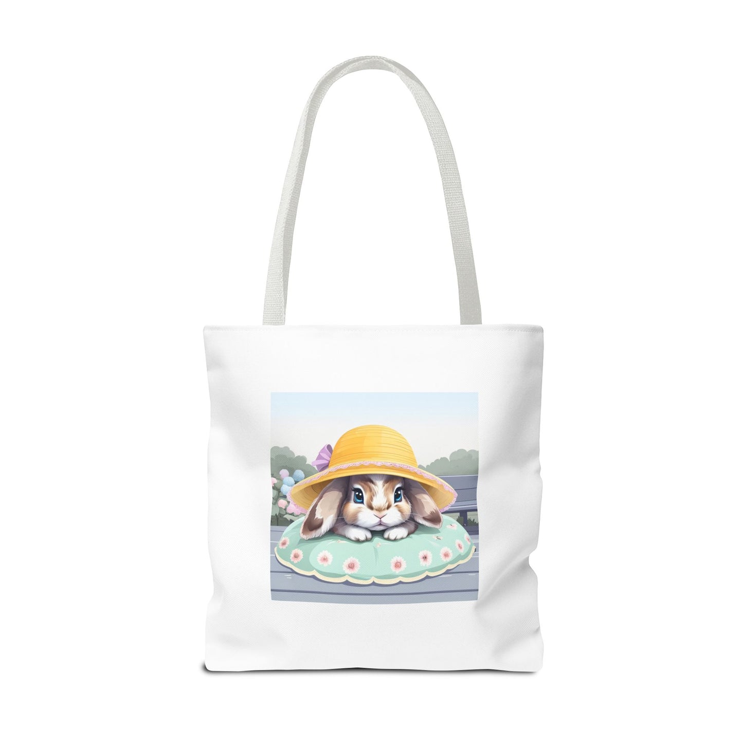 Charming Bunny Tote Bag, Cute Rabbit Lover Gift, Spring Accessory, Easter Tote, Eco-Friendly Shopping Bag