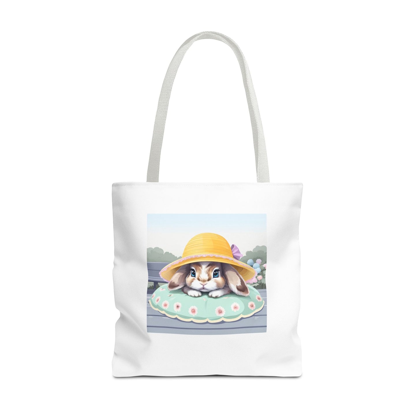 Charming Bunny Tote Bag, Cute Rabbit Lover Gift, Spring Accessory, Easter Tote, Eco-Friendly Shopping Bag