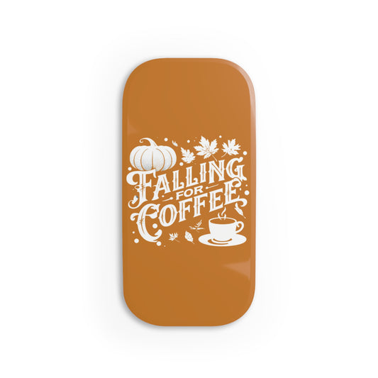 Falling for Coffee Phone Grip – Cozy Autumn Coffee Lover Accessory