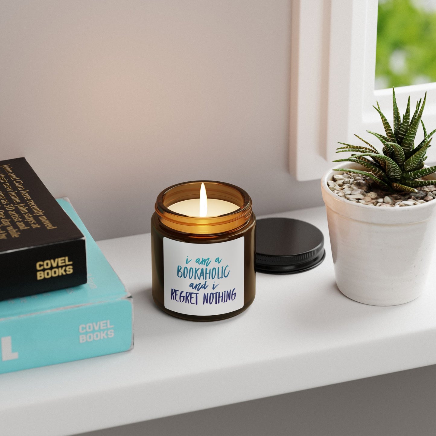 Bookaholic Candle, Funny Book Lover Gift, Bookish Home Decor, Reading Candle, Reader Gift, Bibliophile Candle, Cozy Reading Candle