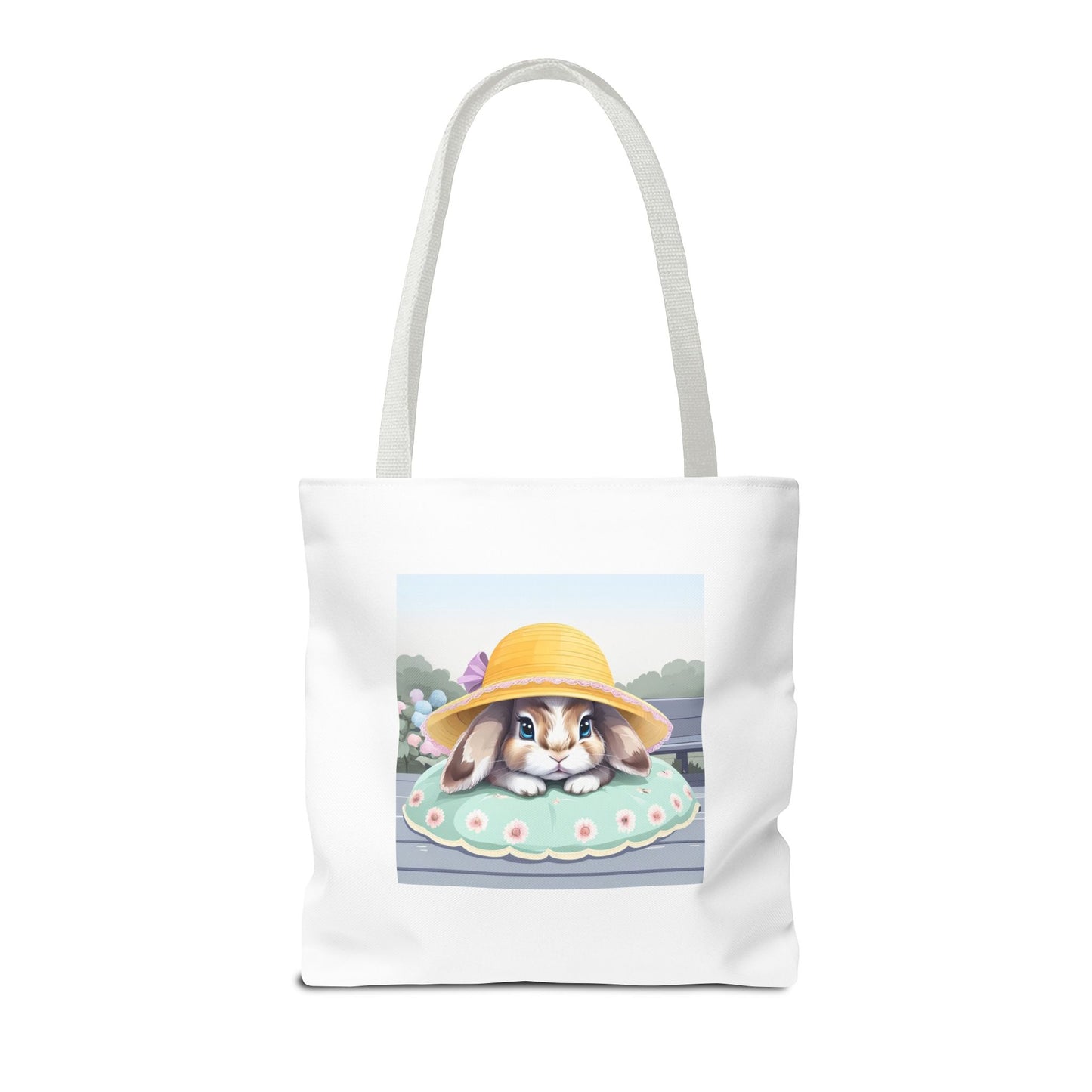 Charming Bunny Tote Bag, Cute Rabbit Lover Gift, Spring Accessory, Easter Tote, Eco-Friendly Shopping Bag