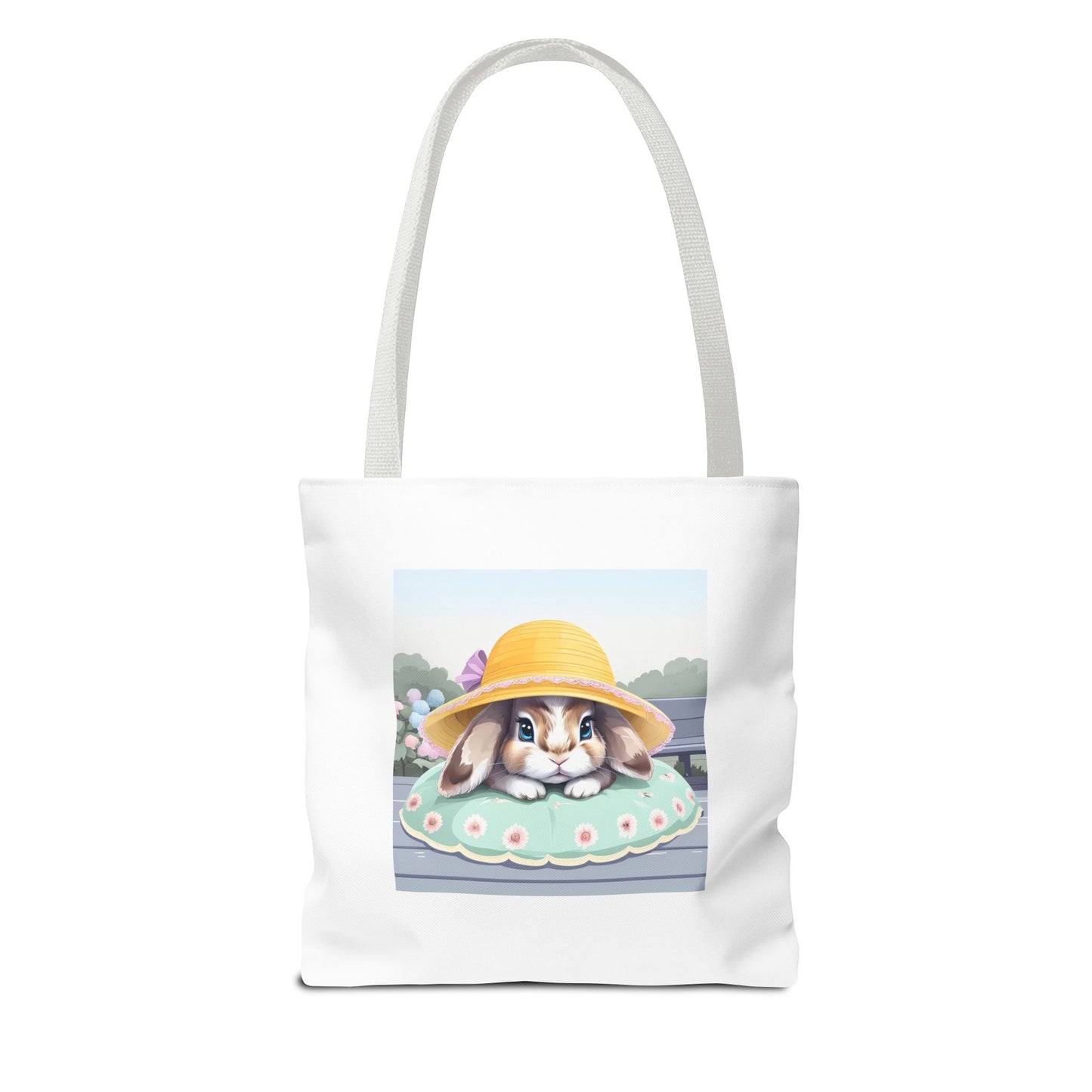 Charming Bunny Tote Bag, Cute Rabbit Lover Gift, Spring Accessory, Easter Tote, Eco-Friendly Shopping Bag