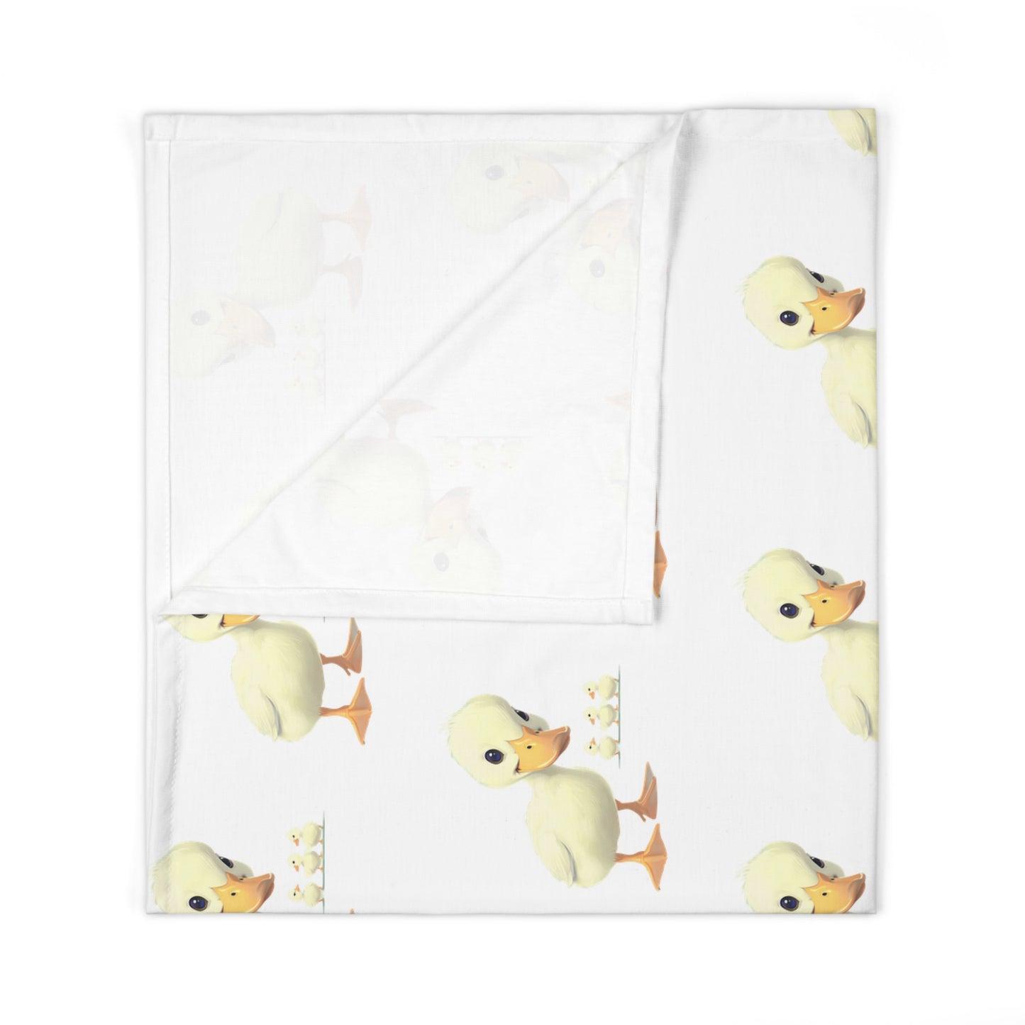 Adorable Duck Baby Swaddle Blanket, Soft Infant Wrap, New Mom Gift, Nursery Decor, Baby Shower Present, Fun and Cozy