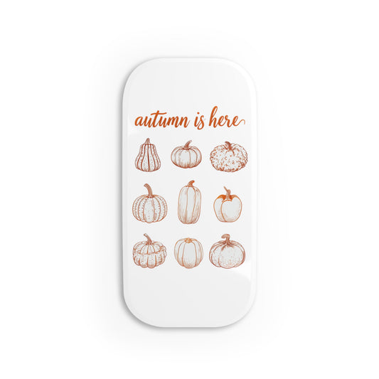Autumn phone grip, Pumpkin phone holder, Fall cell stand, Cute phone accessory