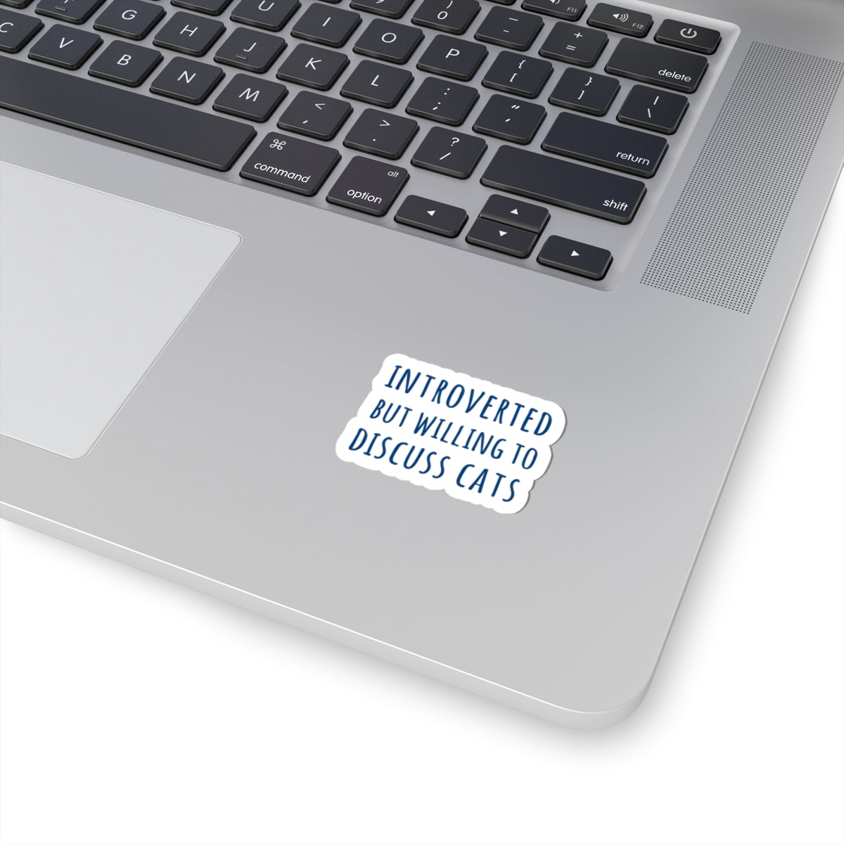Introverted Cat Sticker, Funny Cat Lover Sticker, Introvert Gift, Cat Vinyl Decal, Laptop Water Bottle Sticker, Cat Lady Gift