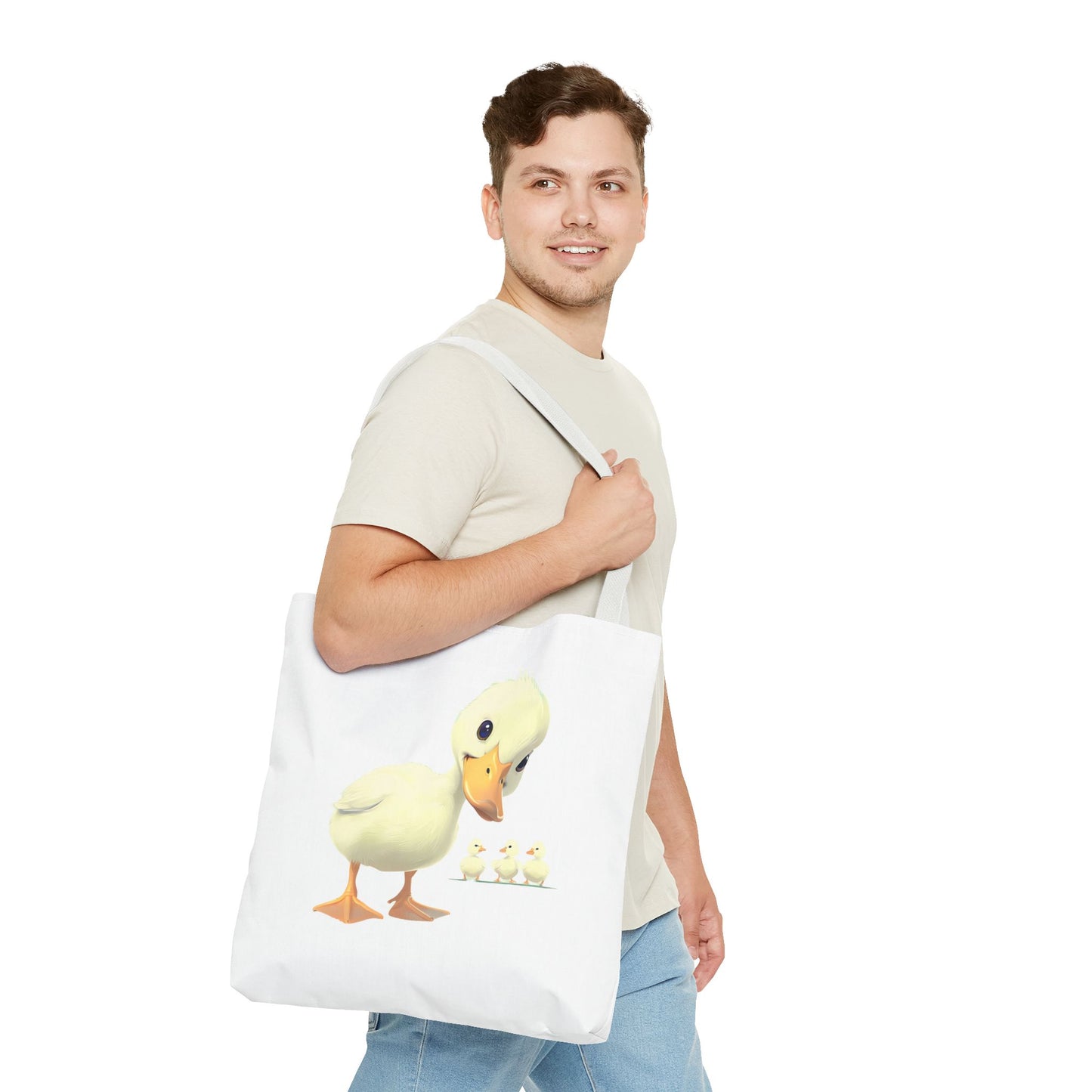 Adorable Duck Family Tote Bag, Cute Animal Lover Gift, Eco-Friendly Shopping Bag, Spring Gift, Easter Tote