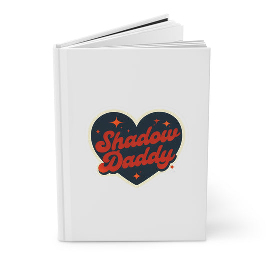 Shadow Daddy Hardcover Journal, Whimsical Diary, Creative Writing Notebook, Gift for Dads, Unique Journaling Experience